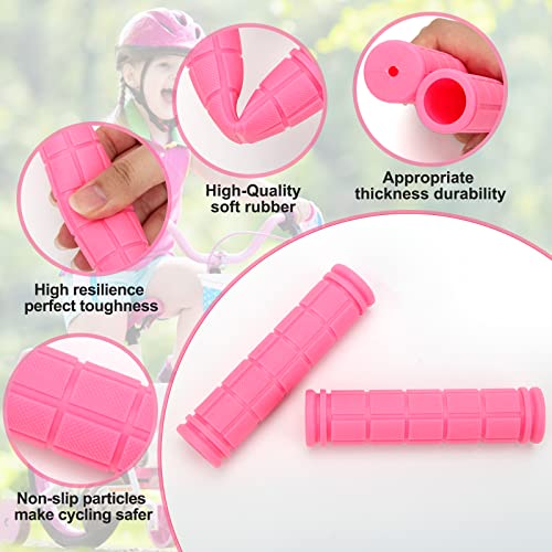 Coolrunner Bike Handlebar Grips, Bicycle Grips for Kids Girls Boys, Non-Slip Rubber Mushroom Grips for Scooter Cruiser Seadoo Tricycle Wheel Chair Mountain Road Urban Foldable Bike MTB BMX - Image 3