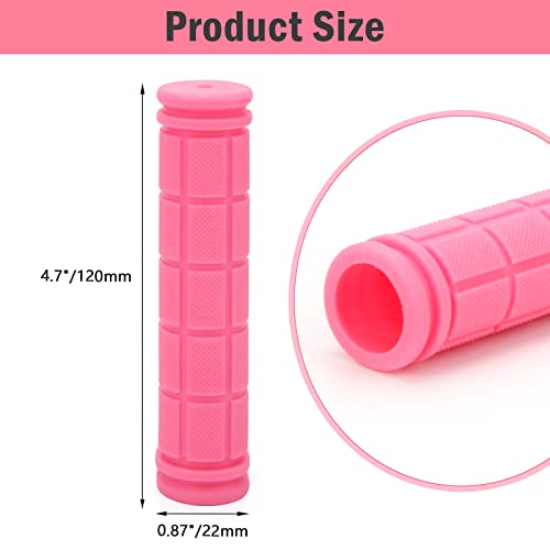 Coolrunner Bike Handlebar Grips, Bicycle Grips for Kids Girls Boys, Non-Slip Rubber Mushroom Grips for Scooter Cruiser Seadoo Tricycle Wheel Chair Mountain Road Urban Foldable Bike MTB BMX - Image 2