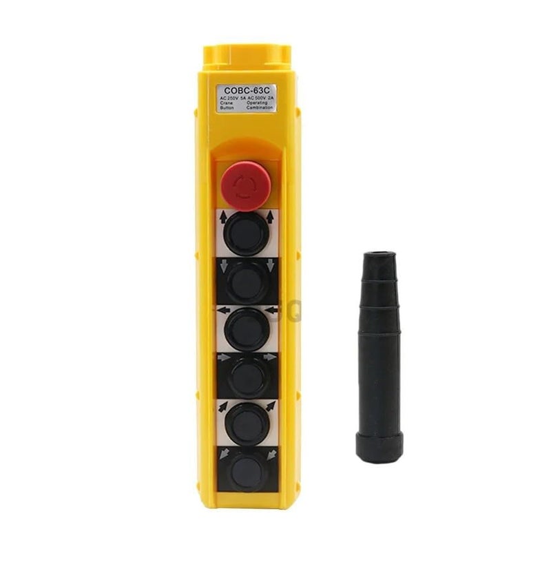 COBC 63C Single Speed Traveling Switch Crane Control Button Electric Hoist Emergency Stop Rain Proof - Image 2