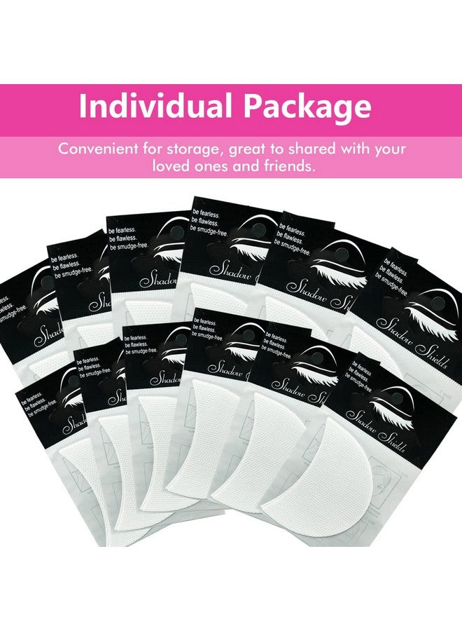 TailaiMei TailaiMei 120 Pcs Eyeshadow Shields, Eyeshadow Stencil for Prevent Makeup Residue, Lint Free Gel Pad for Eyeliner, Eyelash Extensions and Lip Makeup - Image 3