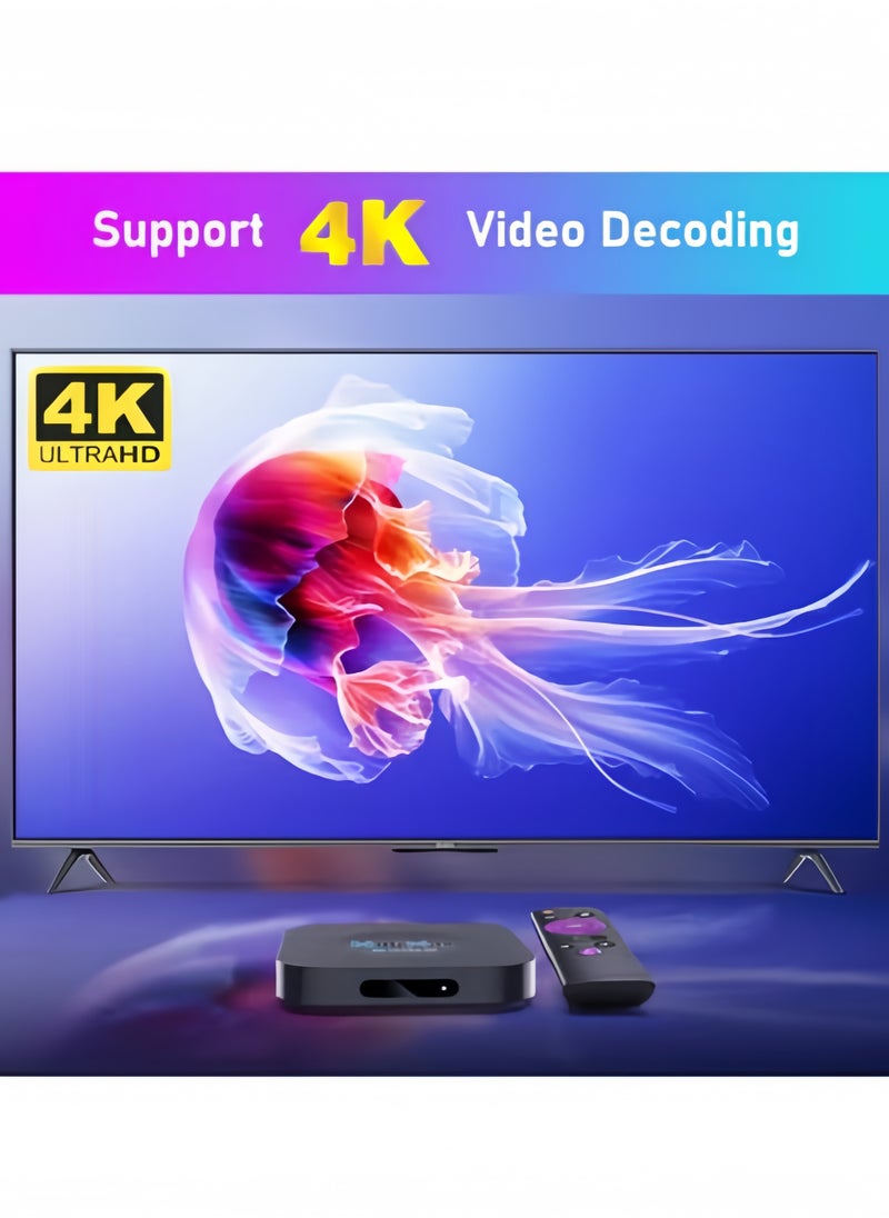 Generic - Android12.1 4K UHD TV Box With Google Play Youtube Chrome APPs and Mouse Mode Remote Enjoy Movie TV Radio Music Games Browse Web News - Image 1