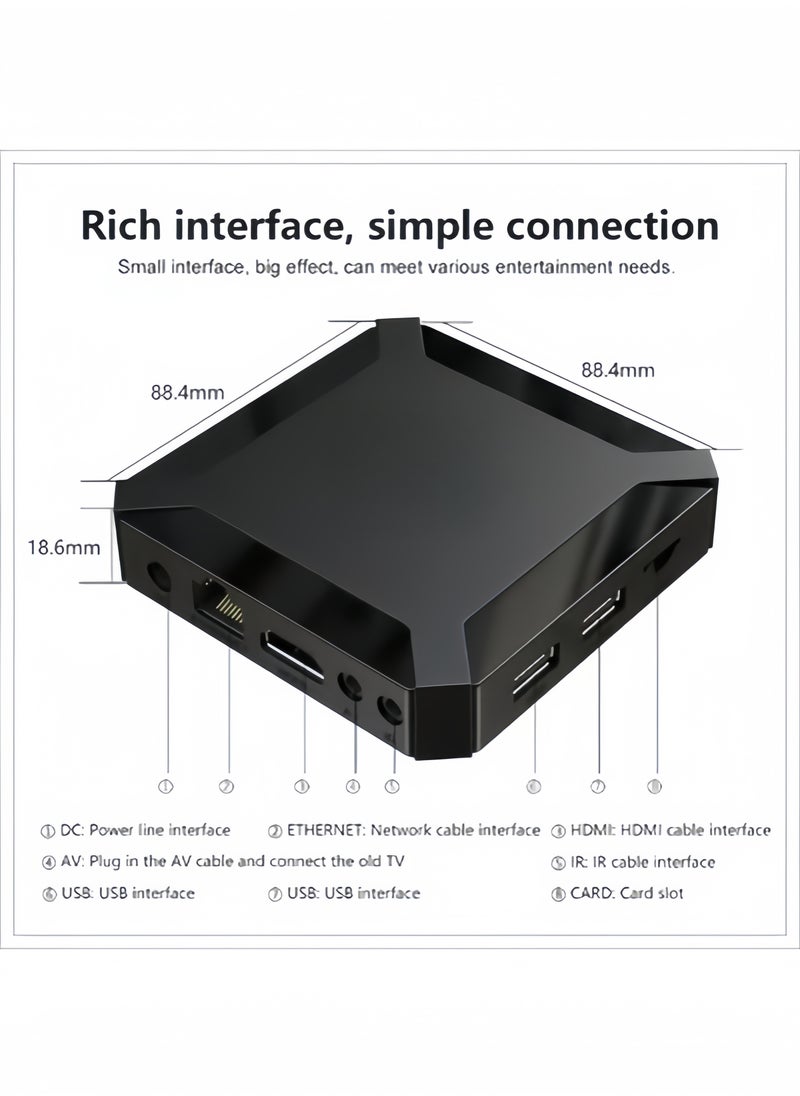 Generic - Android12.1 4K UHD TV Box With Google Play Youtube Chrome APPs and Mouse Mode Remote Enjoy Movie TV Radio Music Games Browse Web News - Image 1