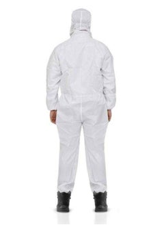 RHINOMOTIVE RHINOMOTIVE - Safety REUSABLE COVERALL With Hood LARGE Protects against spray paint solvents and dust  - Image 2