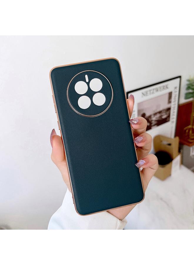 Zaboon Case For Huawei Mate 50 Genuine Leather Xiaoya Series Nano Plating Phone Case - Image 2