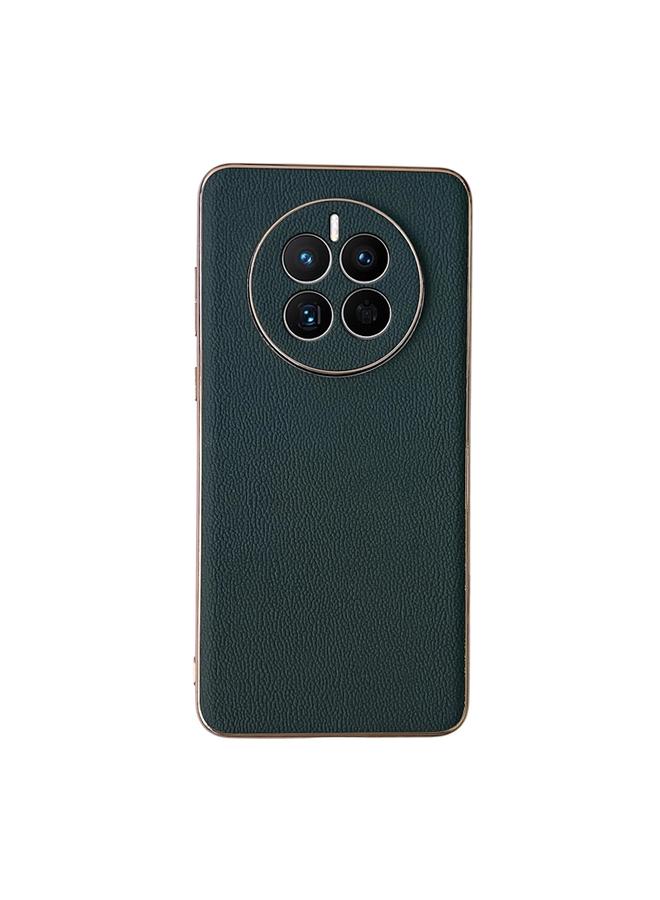 Zaboon Case For Huawei Mate 50 Genuine Leather Xiaoya Series Nano Plating Phone Case - Image 1