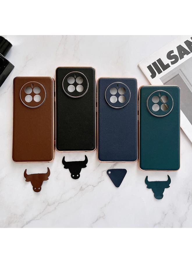Zaboon Case For Huawei Mate 50 Genuine Leather Xiaoya Series Nano Plating Phone Case - Image 5