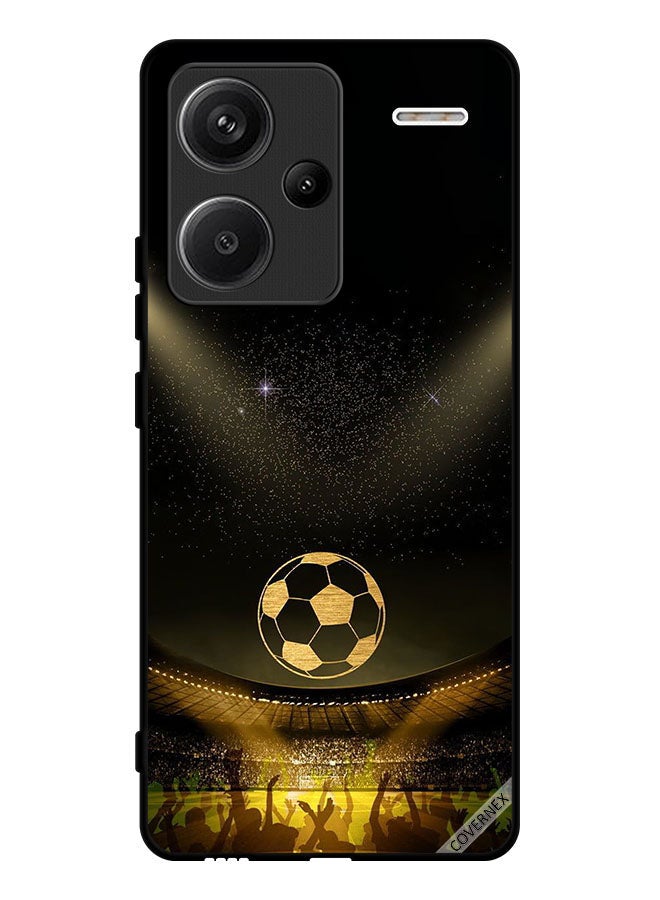 Covernex Protective Case Cover For Xiaomi Redmi Note 13 Pro Plus Black Retro Football Movie Background - Image 1