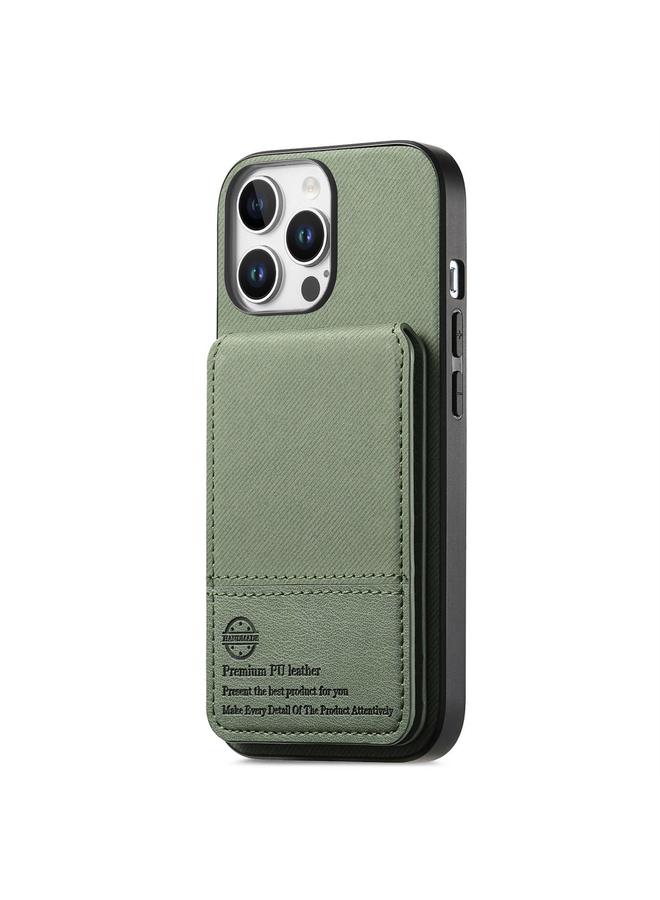 S-TOP Case For iPhone 14 Pro Max Twill Fabric Leather Vertical Flip RFID Card Bag Phone Case - Image 2
