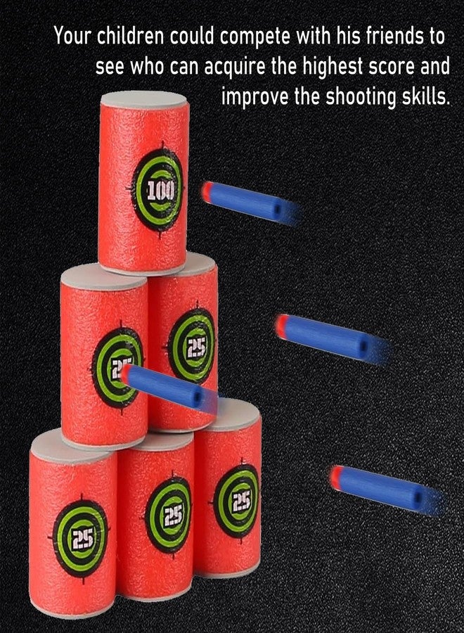 EKIND 12 Pcs Foam Can Target Compatible for Nerf Elite Series Blasters & Target Games - Image 4