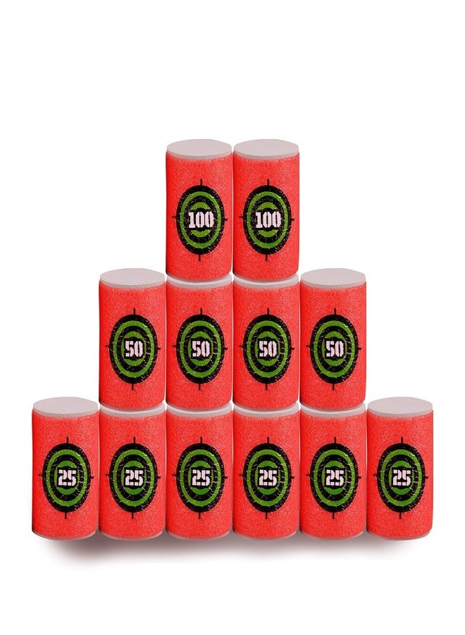 EKIND 12 Pcs Foam Can Target Compatible for Nerf Elite Series Blasters & Target Games - Image 1