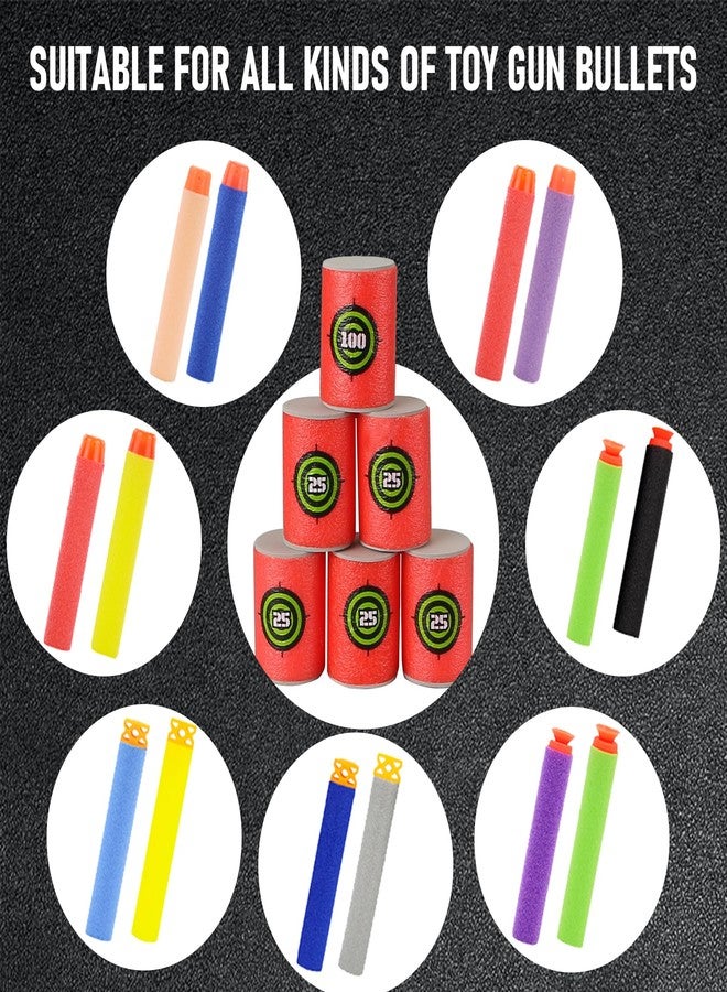 EKIND 12 Pcs Foam Can Target Compatible for Nerf Elite Series Blasters & Target Games - Image 5