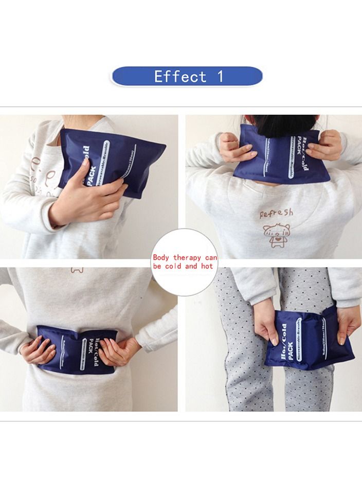 2-Pieces Hot Cold Reusable Gel Pack Compress Wrap for Migraine Relief Sprains Muscle Pain Bruises Injuries - Image 5