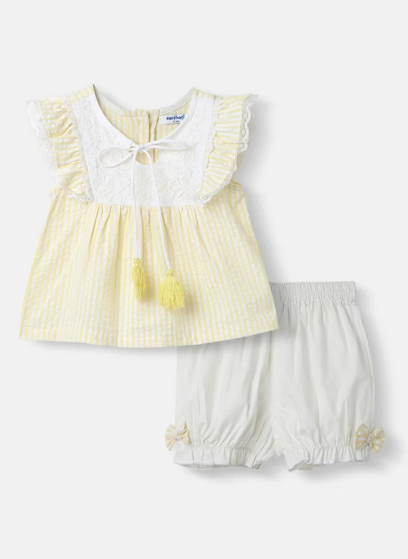 Nautinati Cotton Co-ords for Girls | Girls’ Cotton Clothing Set | 3 to 24 Months