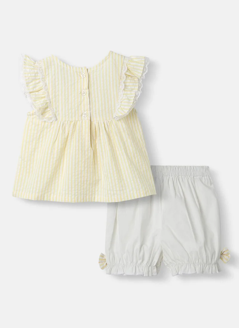 Nautinati Cotton Co-ords for Girls | Girls’ Cotton Clothing Set | 3 to 24 Months