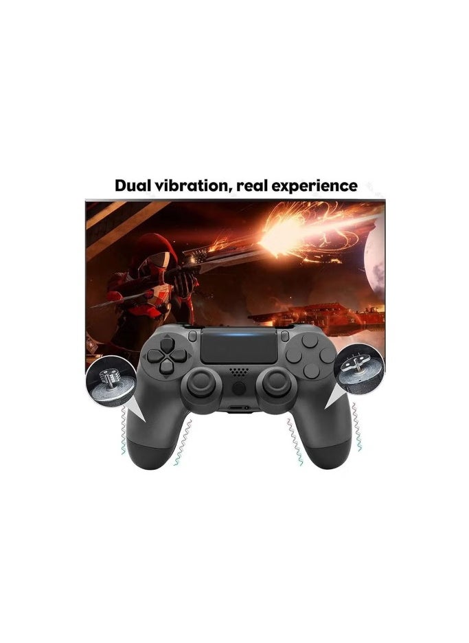 Denx Wireless Controllers Compatible with Play-Station 4, Replacement for PS4 Controller Double Shock 4 Joystick Remote Gamepad with Charging Cable  - Image 4