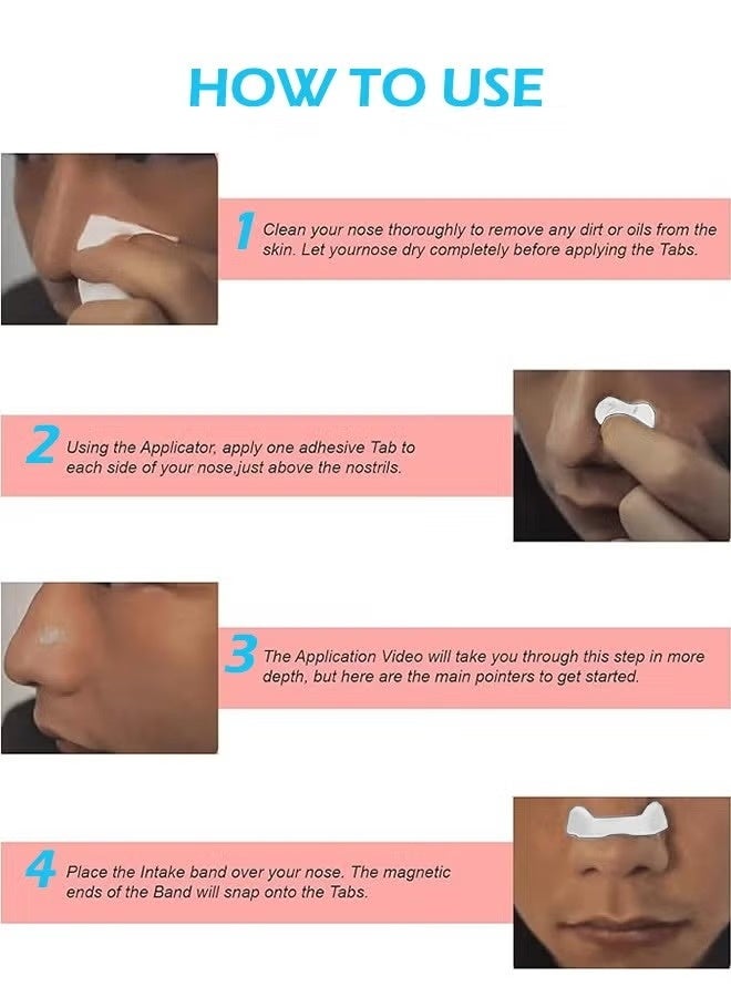 ج ت س آ ل مجموعة شرائح الأنف المبتدئة للتنفس، 15 قطعة - تعزز امتصاص الأكسجين، وتقلل الشخير، وتحسن جودة النوم - بدون أدوية أو مواد كيميائية، ومقاومة للعرق، وشرائح أنفية آمنة على البشرة، لون أبيض - Image 3