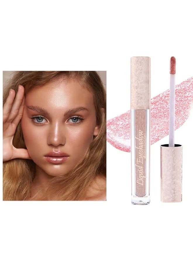 Julystar Liquid Eyeshadow，Makeup For Eyes Liquid Shimmer Sparkle Glow Light Colors Pencil Stick Shiny Long Lasting Waterproof Shining Eye Shadow Sets Metallic Pigments Metals Gloss Sparkling Pen Kit-03  - Image 3