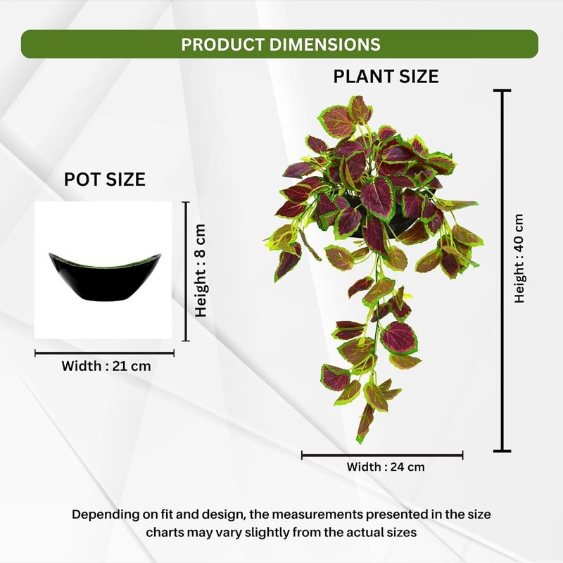 fancymart Elegant Artificial Plant Falling Leaves with Pot for Home & Office Decor – Versatile Potted Plant for Tabletop, Shelves, or Hanging Display - Image 3