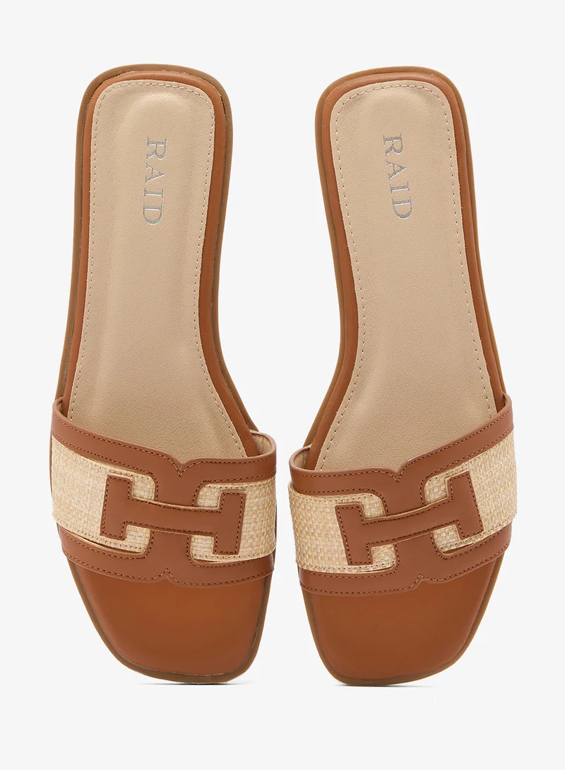 RAID  Casual Flat Slide Sandals for Women | Best Price UAE