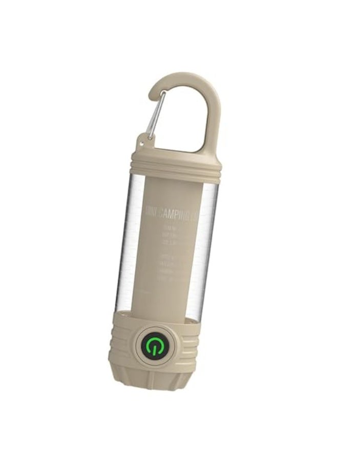 LED Camping Lantern, USB - C Rechargeable, Khaki/Olive Green, Multifunctional Outdoor Light with Long Battery Life, Waterproof & Mosquito - Repellent Feature (Khaki) - Image 1