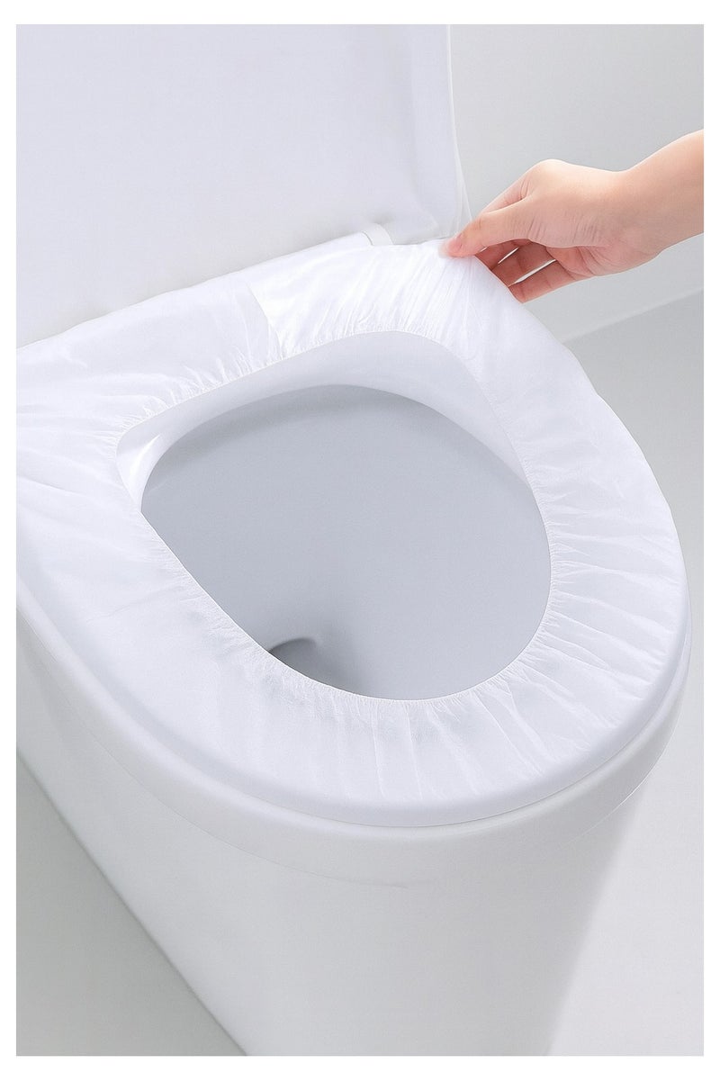 VENDIX Disposable Toilet Seat Covers – Waterproof, Hygienic, Travel-fiendly Individually Packed 15pcs – Universal Fit for Public Restrooms, Home, and Travel - Image 1