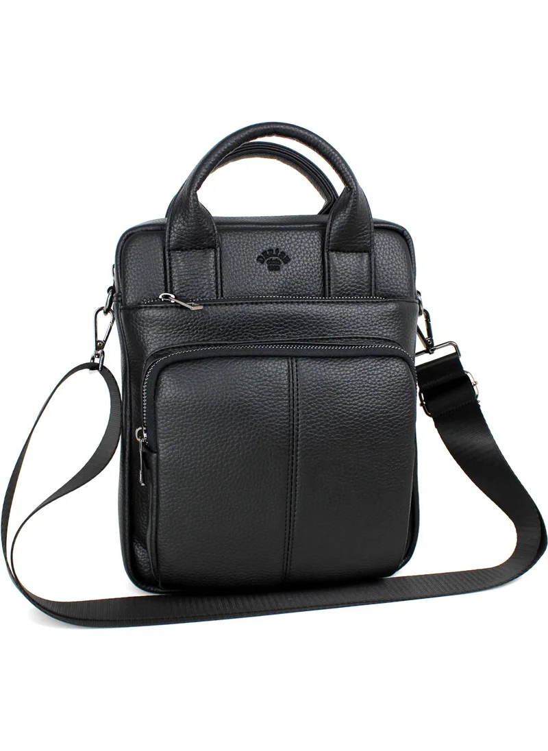 Derise Club Men's Black Color Hand and Shoulder Bag 11.5 Inch IPAD Tablet Notebook Laptop Bag