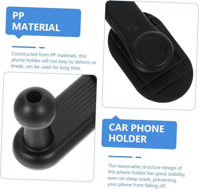 MAGICLULU Adhesive Phone Holder for Car Vehicle Screen Mount Easy Install Phone Stand for Drivers Stable Design for Navigation Calling Compatibility with Smartphones - Image 3