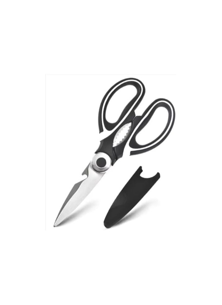Generic Heavy Duty Stainless Steel Kitchen Shears, Sharp Multipurpose Scissors - Great for Vegetables, Fish, Bones, Nuts, Meat, Turkey, Chicken, Flowers, Kitchen Supplies, BBQ  - Image 2