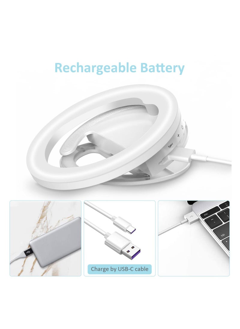 Generic - Portable Rechargeable Selfie Ring Light for Phone and Laptop, Ideal for Makeup, Video Recording, and Photography - Image 1