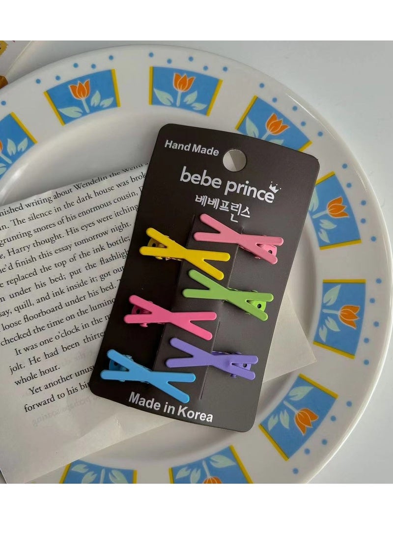 6-Piece Barrettes Hair Clips Set Multicolour - Image 1