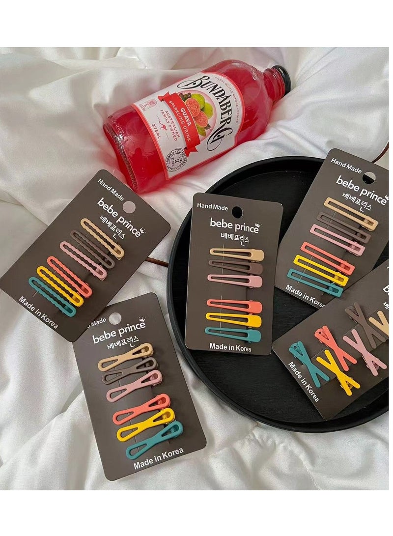 6-Piece Barrettes Hair Clips Set Multicolour - Image 2