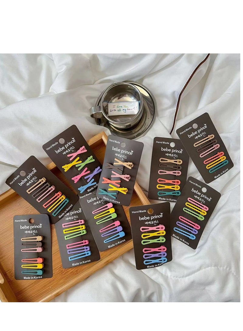 6-Piece Barrettes Hair Clips Set Multicolour - Image 3