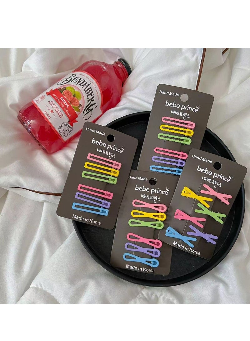 6-Piece Barrettes Hair Clips Set Multicolour - Image 4