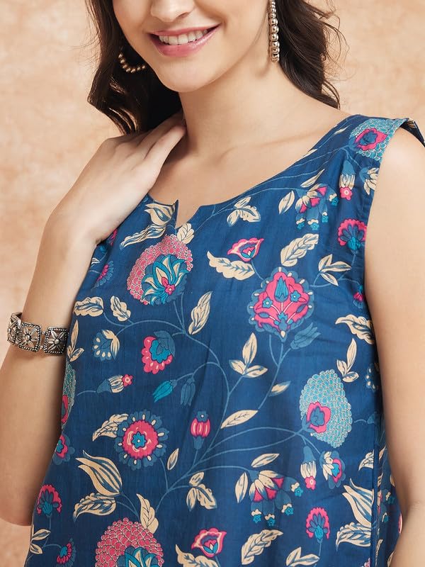 InWeave Blue Pink Kalamkari W/U TOP - Image 4