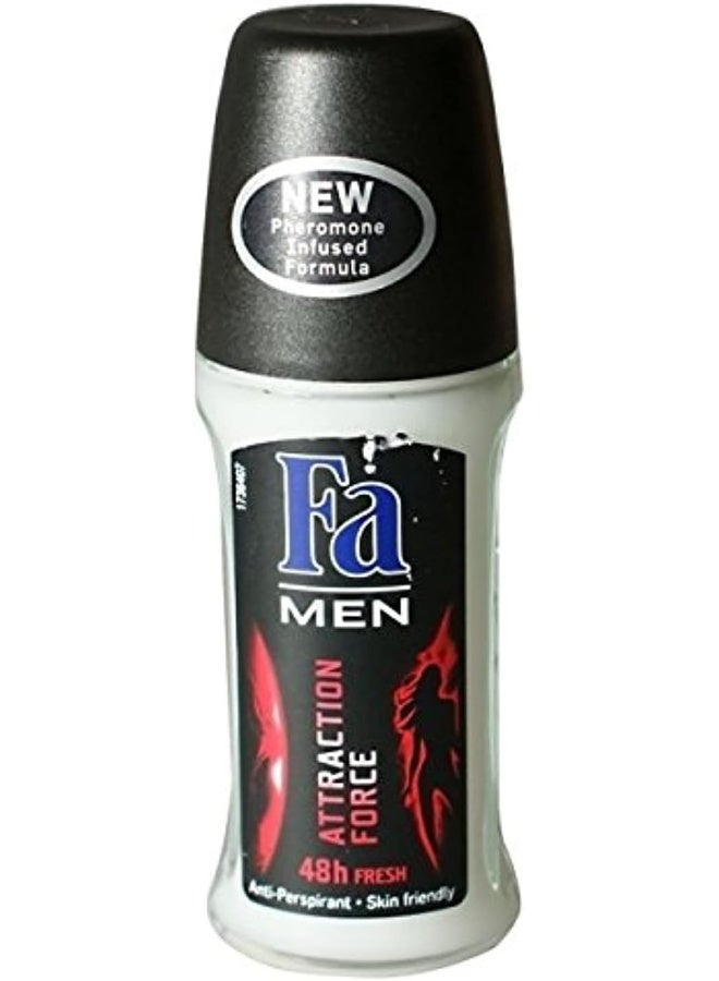 Fa Fa Roll-On Deodorant For Men - Attraction Force 1.7 Oz.  - Image 1