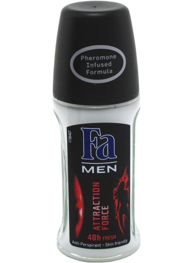 Fa Fa Roll-On Deodorant For Men - Attraction Force 1.7 Oz.  - Image 3