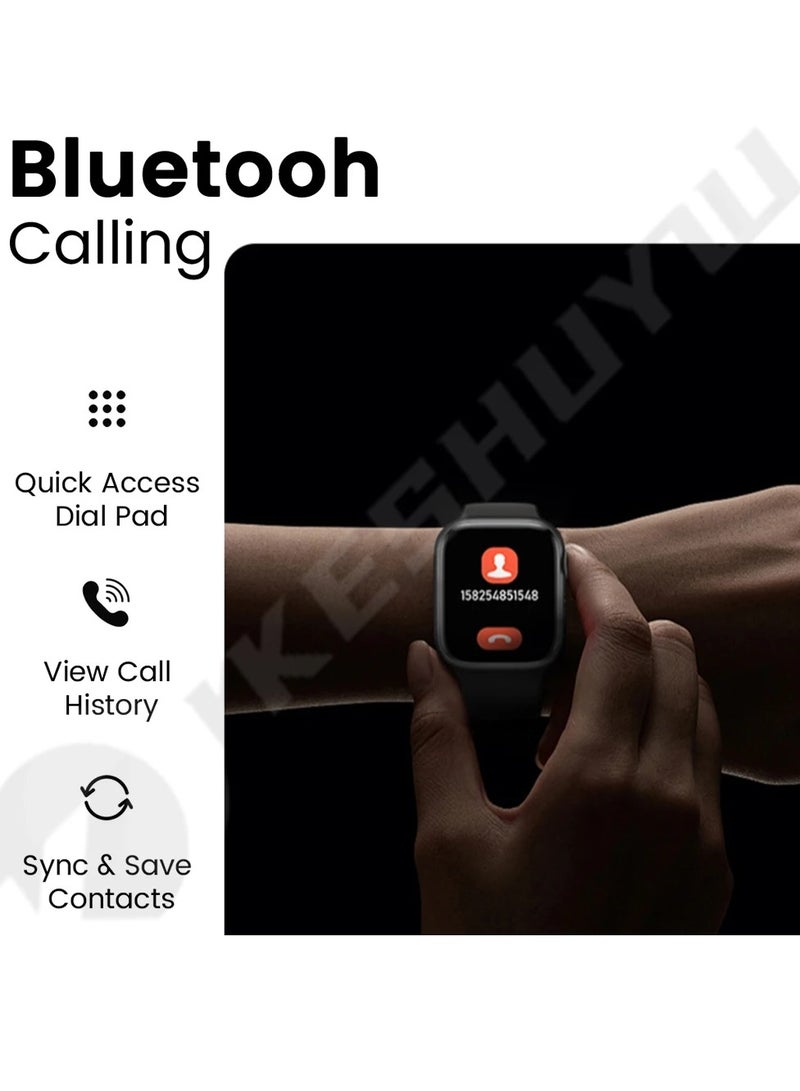 AROAQ Smart Watch 8 Max, 1.85" Large Display Bluetooth Call Smart Watch, Wireless Charging Waterproof Smart Health Monitoring Watch, Sleep Monitoring Durable Wrist Watch With Multiple Sports Mode, (Pink) - Image 2