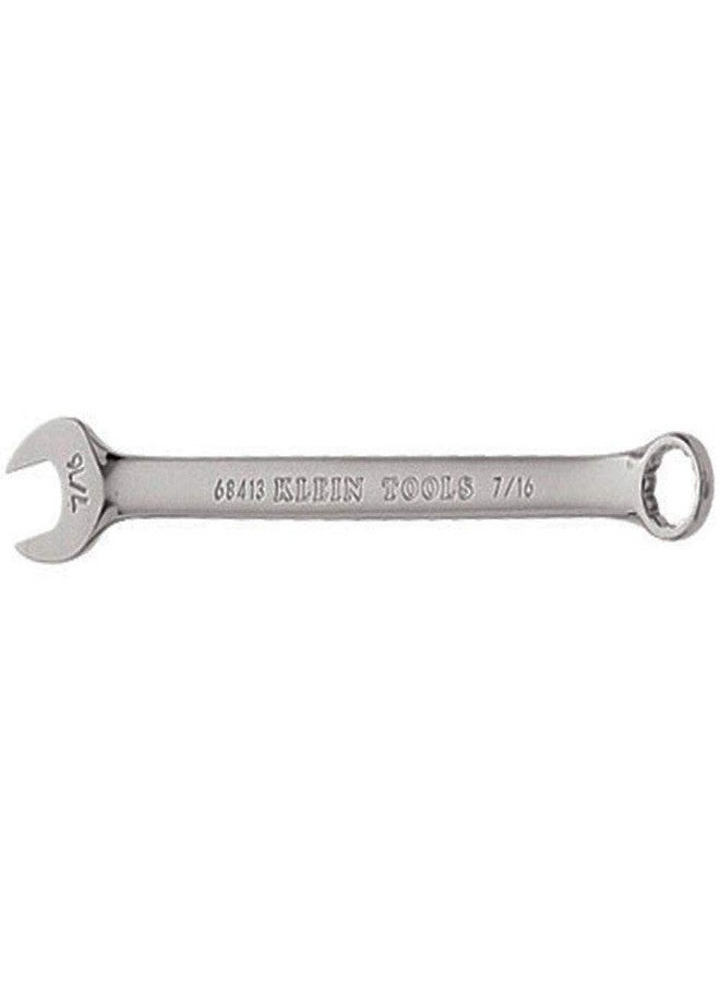 Klein Tools 68413 7/16-Inch Combination Wrench, 12-Point, Open End and Box End - Image 1