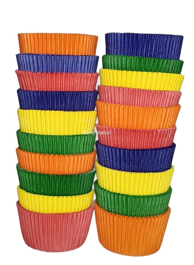 Bakerelation 1000 Multi Cup Cupcake Liners Muffin Case Cake Paper Baking Cups Color Random - Image 1