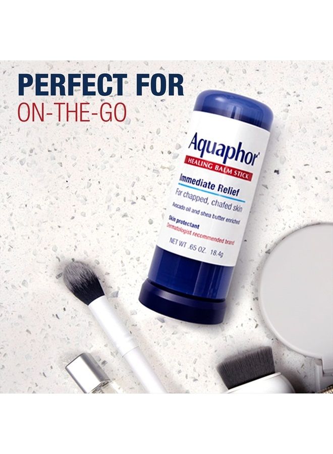 Aquaphor Healing Balm Stick, Skin Protectant with Avocado Oil and Shea Butter, 0.65 Oz Stick - Image 5