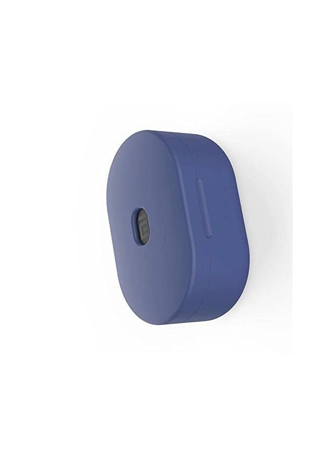 Superline - Xiaomi Redmi Airdots 2 Case Silicone Case With Key Chain Design Compatible With 3D Silicone Earbuds Accessories Xiaomi Redmi Airdots 2 Case Xiaomi Redmi Airdots 2 Navy Blue - Image 1