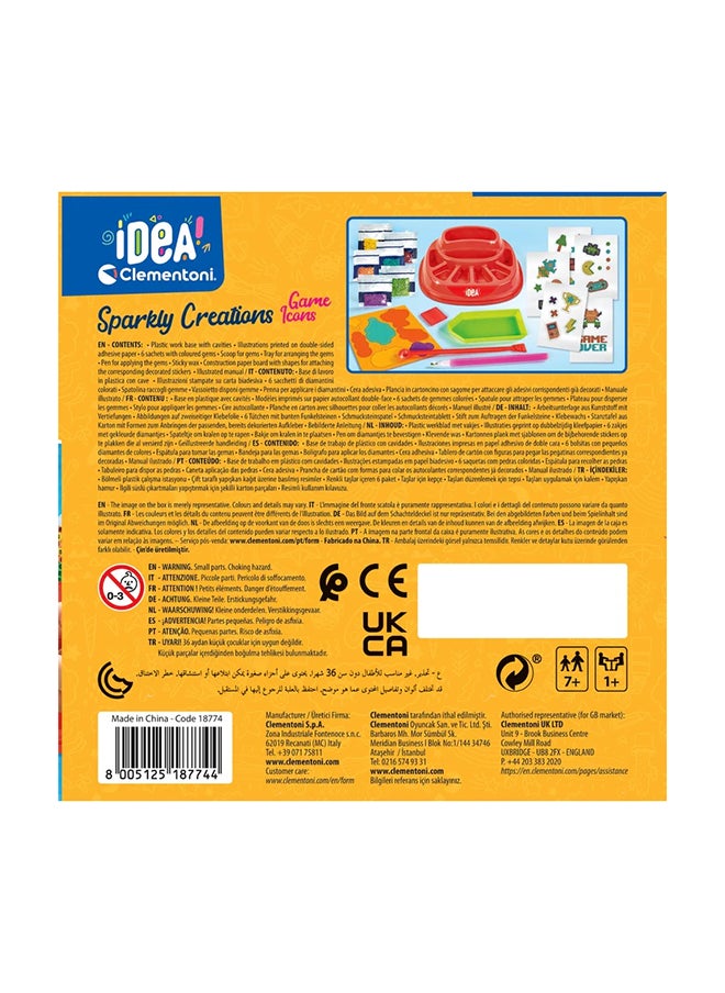 Idea Sparkly Creations Game Icons | Do it Yourself | DIY Craft Kit | Educational & Learning | Creative Gift for Kids and Adults