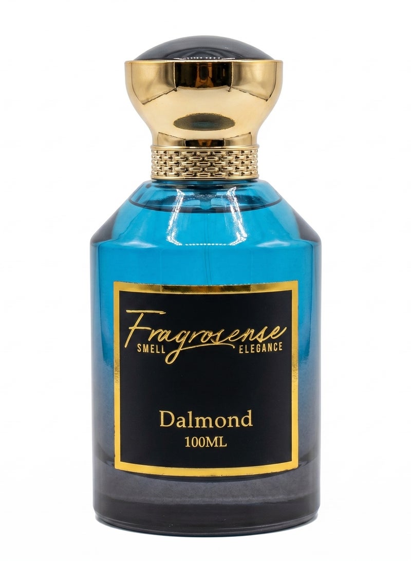 Dalmond Eau de Parfum for Men 100ml - Long Lasting French Aquatic Fresh Perfume, Aromatic Marine Lavender Woody Masculine Fragrance with Mint, Cedar & Musk Signature Scent for Men