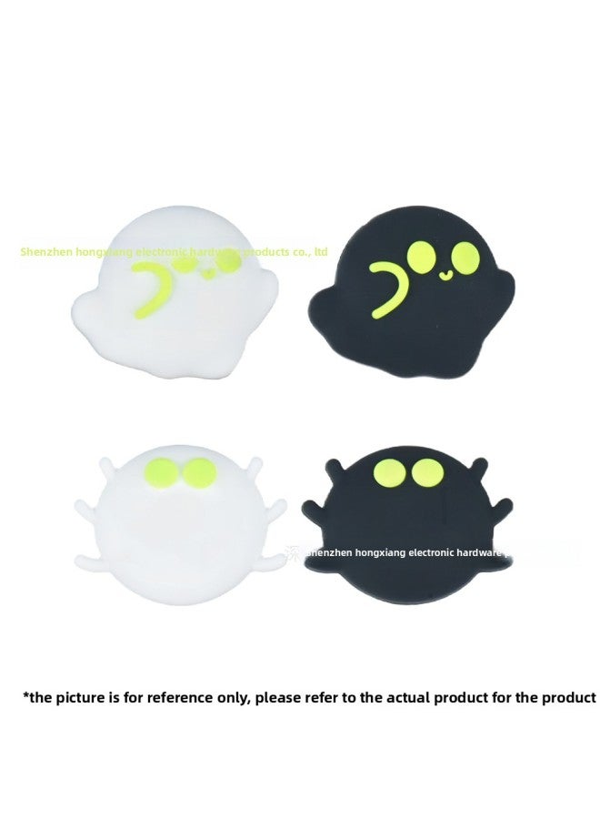 Loquat Little Ghost Spider Rocker Cap Suitable For Nintendo Switch Handle Rocker Silicone Protective Cover-Product Color:Set 3 Packaging Is Non-returnable And Non-exchangeable  - Image 1
