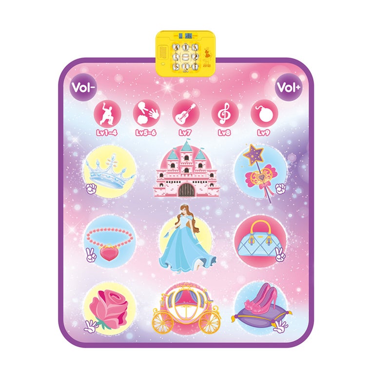 Dance Mat Electronic Dance Pad Multifunctional Piano Game Pad Outdoor Music Stepping Dance Mat Anti-slip Christmas Birthday 5 Game Modes 9 Difficulty Levels Outdoor Dance Blanket - Image 1
