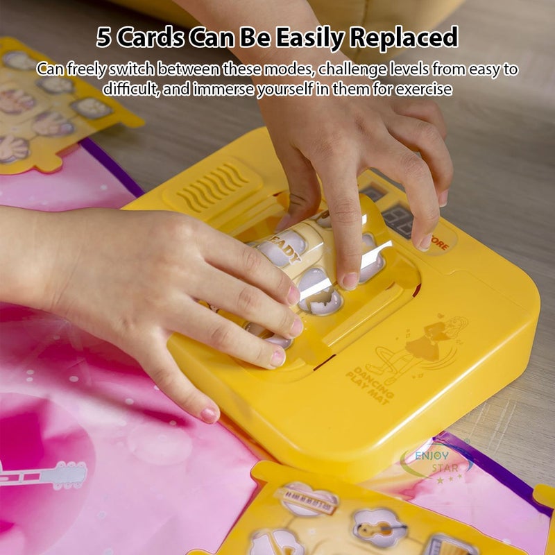 Dance Mat Electronic Dance Pad Multifunctional Piano Game Pad Outdoor Music Stepping Dance Mat Anti-slip Christmas Birthday 5 Game Modes 9 Difficulty Levels Outdoor Dance Blanket - Image 5