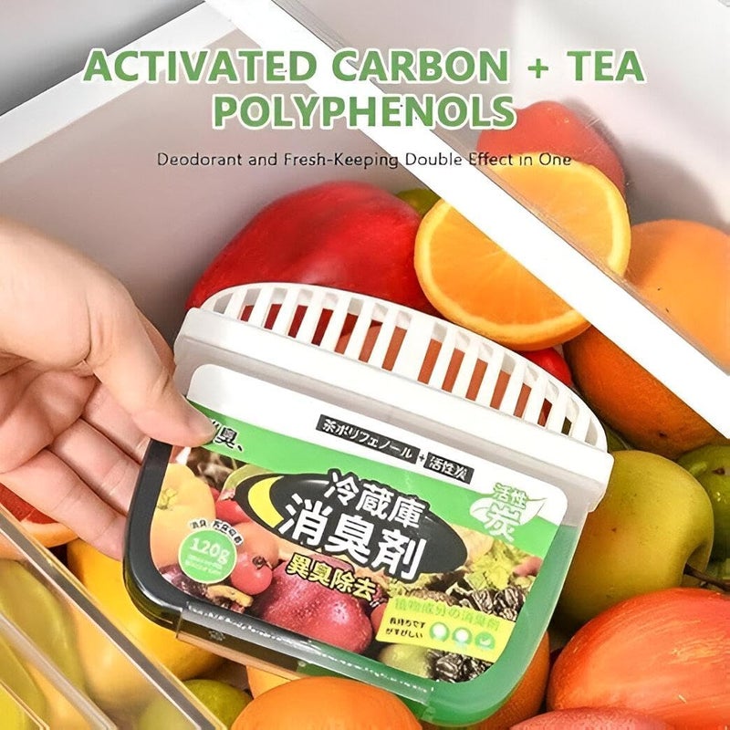Refrigerator deodorant - blow your refrigerator with natural activated charcoal to remove odor and purify the air, perfect for home, cupboard, kitchen use, eco-friendly and long-lasting - Image 3