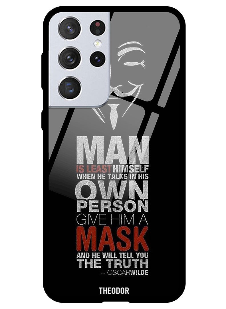 Theodor Protective Tempered Glass Case Cover Samsung Galaxy S21 ULTRA Man - Image 1