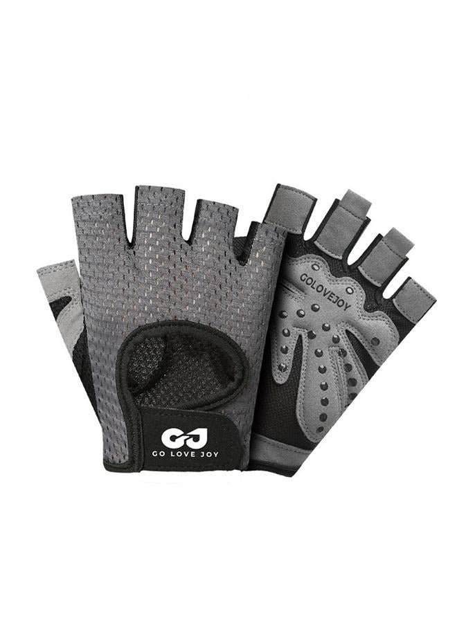 REXCHI Goloveboy Half Finger Fitness Gloves - Training Anti-Slip Wear-Resistant Anti-Callousing Outdoor Sports Cycling Gloves - Non-Slip, Breathable, Suitable For Gym, Cycling, Pull-Ups And Outdoor Training Unisex - Image 1