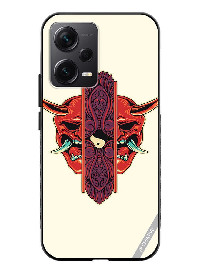 VR CREATIVE Protective Case Cover For Xiaomi Redmi Note 12 Discovery Oni Mask Ornament Design Multicolour - Image 1